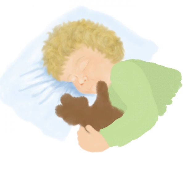 Creation of Teddy Loves You, Too: Step 3